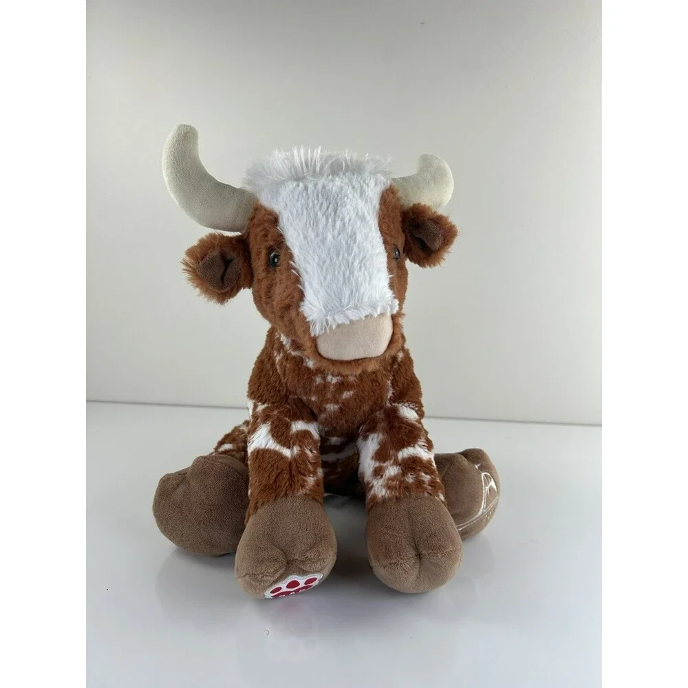 Build A Bear Longhorn Spotted Bull Cow Stuffed Animal The Shrine Way of Lights